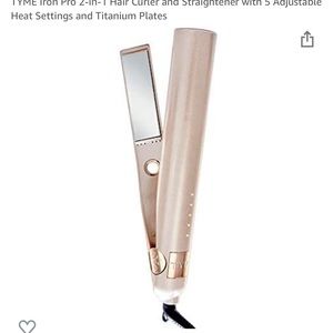 TYME Iron Pro 2 in 1 Hair Curler and Straightener